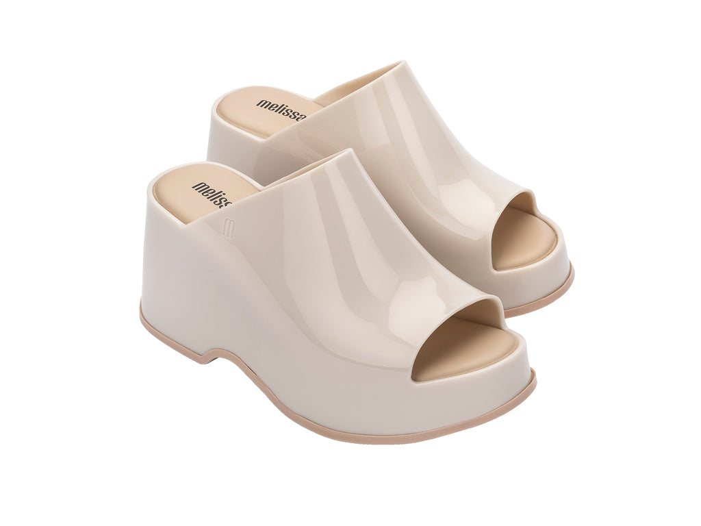 Buy Women Shoes Online| Melissa Platform Mule Online| Beige Women