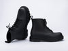 black high ankle boots