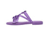 Fashionable slides, lilac slip-on sandals