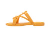 Fashionable slides, yellow slip-on sandals