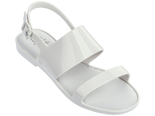 Mel Classy Flat Buckle White Sandal for Girls – Elegant and Comfortable White Flats with Buckle for Casual and Party Wear