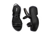 Melissa Airbubble Black Strappy Platform Sandals for Women – Stylish and Comfortable High-Platform Sandals with a Trendy Strappy Design.