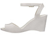 Melissa Blanca Ankle Strap Peep Toe Wedges Heel White Sandal for Women – Elegant and comfortable wedge sandals with a peep-toe design and secure ankle strap, perfect for casual and dressy occasions.