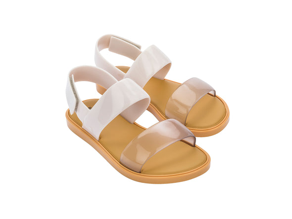 Melissa Bubble Velcro Flat Everyday Yellow Sandal for Women – Stylish and comfortable flat sandals with an adjustable Velcro strap, perfect for casual outings and all-day wear.