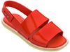 Melissa Carbon Flat Casual Red Sandal for Women – Trendy and comfortable flat sandals with a sleek design, perfect for casual outings and everyday wear.