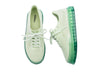 Melissa Classic lace up green sneaker for men and women – trendy unisex casual footwear