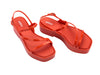 Melissa Essential classy platform strappy red sandal for women – bold stylish footwear with comfort and modern elevated design for parties and summer wear
