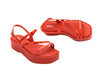Melissa Essential classy platform strappy red sandal for women – bold stylish footwear with comfort and modern elevated design for parties and summer wear