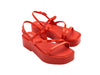 Melissa Essential classy platform strappy red sandal for women – bold stylish footwear with comfort and modern elevated design for parties and summer wear