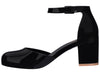 Melissa Femme Block Heel Black Sandal for Women - Stylish and Elegant Partywear Sandals