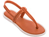 Melissa Flash Salinas Orange Sandal – Stylish and comfortable women's sandal with a rope-effect strap design, made from Mel-Flex material for a perfect fit.