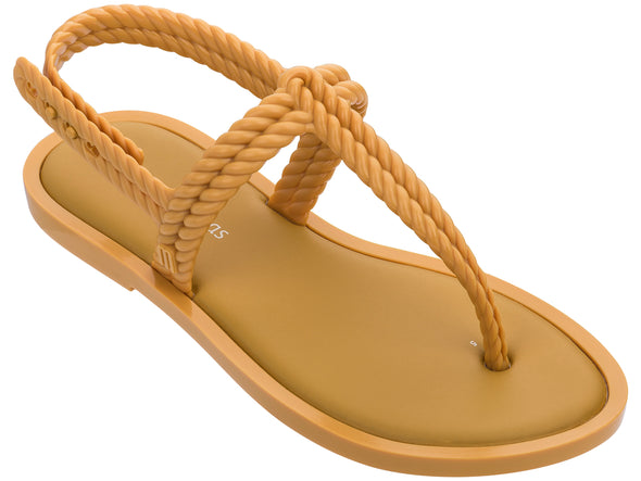 Melissa Flash Sandal Salinas AD Yellow – Trendy and comfortable women's sandal with a stylish rope-effect design, ideal for casual and summer wear