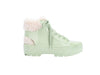 Melissa Fluffy Platform Heeled Green Sneaker for Women – Stylish and comfortable platform sneakers with a trendy heeled design, perfect for casual outings and street-style fashion.