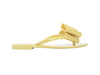 Melissa Harmonic Sweet IV yellow flat flipflops with bow for women – stylish and comfortable casual footwear