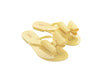 Melissa Harmonic Sweet IV yellow flat flipflops with bow for women – stylish and comfortable casual footwear