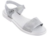 Melissa Mar Chrome AD Silver Flat Sandal for Women - Elegant and Comfortable Metallic Sandals