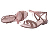 Melissa Ophelia Low X Jason Wu AD Strappy Pink Sandal for Women - Elegant and Fashionable Footwear