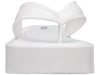 Melissa Platform Heel Slip-On Flip Flop Slippers White for Women – Stylish and comfortable white platform flip-flops with a slip-on design, perfect for casual outings, beach days, and summer wear.