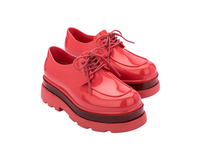 Melissa Shifter trendy lace up red sneakers for women – stylish, lightweight & comfortable casual sneakers perfect for daily wear and modern fashion.