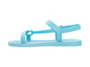 Melissa Sun Downtown flat light blue sandal for women – trendy casual summer footwear