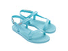 Melissa Sun Downtown flat light blue sandal for women – trendy casual summer footwear