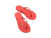 Melissa Sun red flip flop slippers for women – stylish and lightweight vegan sandals made with Melflex, perfect for casual daily wear and summer comfort.