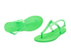 Melissa Sun T-Strap Flat Buckle Green Flip Flop Sandal for Women – Stylish and comfortable T-strap sandals with a secure buckle closure, perfect for casual wear and summer outings.