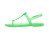 Melissa Sun T-Strap Flat Buckle Green Flip Flop Sandal for Women – Stylish and comfortable T-strap sandals with a secure buckle closure, perfect for casual wear and summer outings.