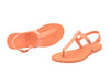 Melissa Sun T-Strap Flat Buckle Orange Flip Flop Sandal for Women – trendy summer flat footwear