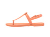Melissa Sun T-Strap Flat Buckle Orange Flip Flop Sandal for Women – trendy summer flat footwear