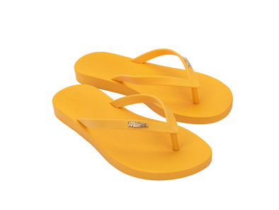 Melissa Sun Venice AD Yellow Flip Flop Slippers for Women - Trendy and Comfortable Summer Footwear