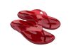 Melissa The Real Jelly Red Flip Flop Slippers – Stylish and water-resistant jelly slippers made from signature fruit-scented PVC, offering comfort and a bold red design for everyday wear.