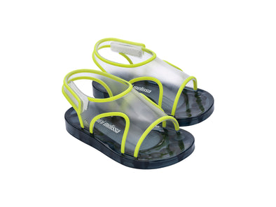 Mini Melissa Acqua Me Clear Green Unisex Sandal for Babies - Lightweight and water-friendly footwear perfect for toddlers