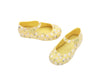 Mini Melissa Dora Floral Printed Yellow Ballerinas for Babies – Adorable and comfortable baby ballerina shoes with a vibrant floral print, perfect for little feet.