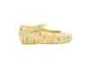 Mini Melissa Dora Floral Printed Yellow Ballerinas for Babies – Adorable and comfortable baby ballerina shoes with a vibrant floral print, perfect for little feet.