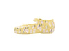 Mini Melissa Dora Floral Printed Yellow Ballerinas for Babies – Adorable and comfortable baby ballerina shoes with a vibrant floral print, perfect for little feet.