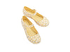 Mini Melissa Dora Floral Printed Yellow Ballerinas for Girls – Stylish and comfortable ballerina shoes with a vibrant floral print, perfect for little girls' everyday wear.