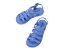 Mini Melissa Flox Flat Unisex Blue Sandal for Kids – Comfortable and stylish strappy sandals with a modern design, perfect for everyday wear and outdoor activities.