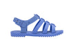 Mini Melissa Flox Flat Unisex Blue Sandal for Kids – Comfortable and stylish strappy sandals with a modern design, perfect for everyday wear and outdoor activities.