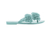 Buy Mini Melissa Harmonic Garden green floral flipflop sandal for girls. Stylish, lightweight, and comfortable footwear perfect for summer, daily wear, and parties.