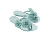 Buy Mini Melissa Harmonic Garden green floral flipflop sandal for girls. Stylish, lightweight, and comfortable footwear perfect for summer, daily wear, and parties.