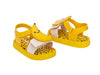 Mini Melissa Jump Fruitland Yellow Sandal with Banana Design for Babies – Cute and comfy fruit-themed sandals featuring a playful banana design, perfect for baby boys and girls.