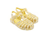 Mini Melissa Possession Floral Printed Yellow Sandals for Kids – Trendy and comfortable jelly sandals with a vibrant floral print, perfect for everyday wear.