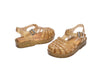 Mini Melissa Possession Shiny Gold Glitter Sandals for Baby Girl – Adorable and comfortable jelly sandals with a glittery finish, perfect for special occasions and everyday wear.