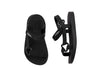 Mini Melissa Sun Downtown Black Flat Sandals for Baby – Stylish and Comfortable Footwear for Little Feet