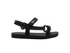 Mini Melissa Sun Downtown Black Flat Sandals for Baby – Stylish and Comfortable Footwear for Little Feet