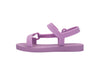 Mini Melissa Sun Downtown Lilac Flat Sandals for Baby – Comfortable and Stylish Footwear for Little Feet