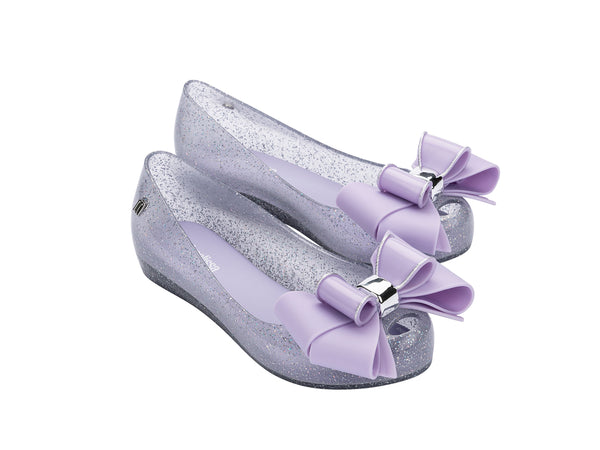 Mini Melissa Ultragirl Sweet IX Lilac Ballerinas for Girls with Oversized Bow – Soft, Stylish, and Comfortable Party Wear Footwear